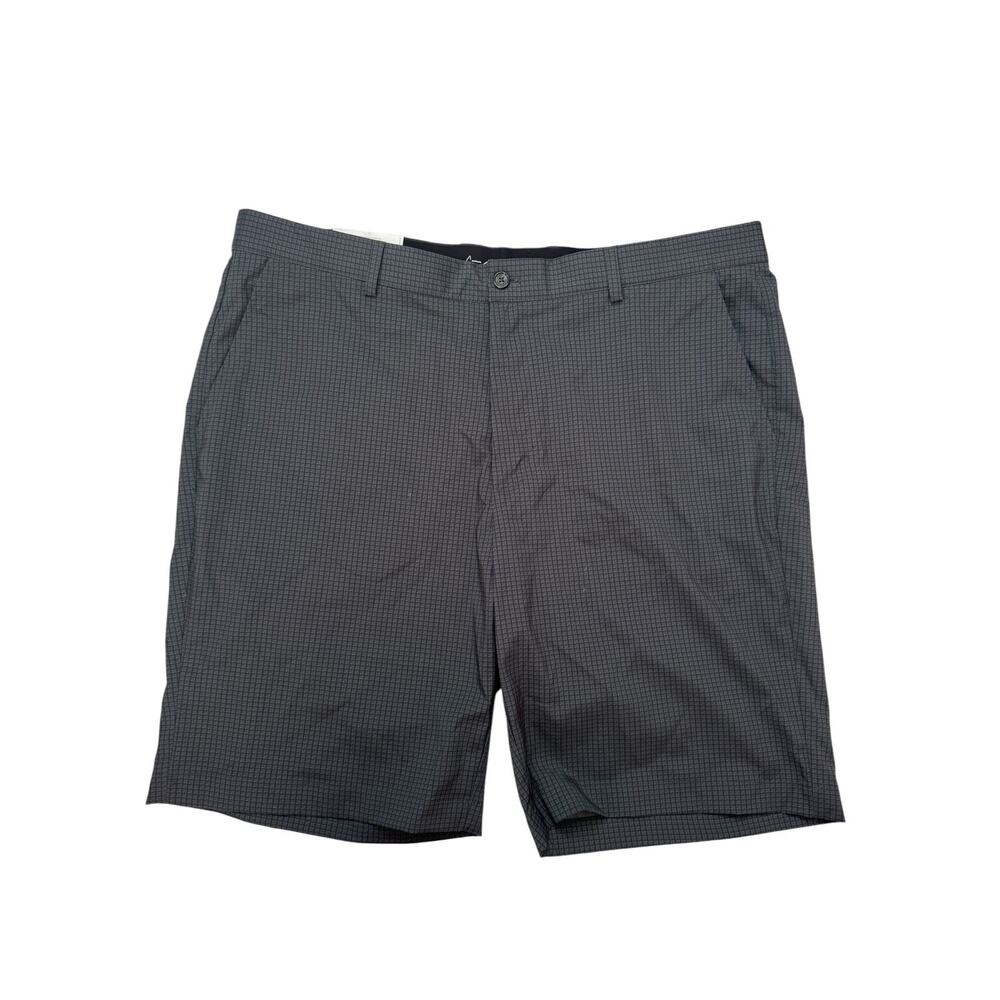 GREG NORMAN *NEW* Gray Check Ultimate Classic Travel Short Size 38 Mens Golf